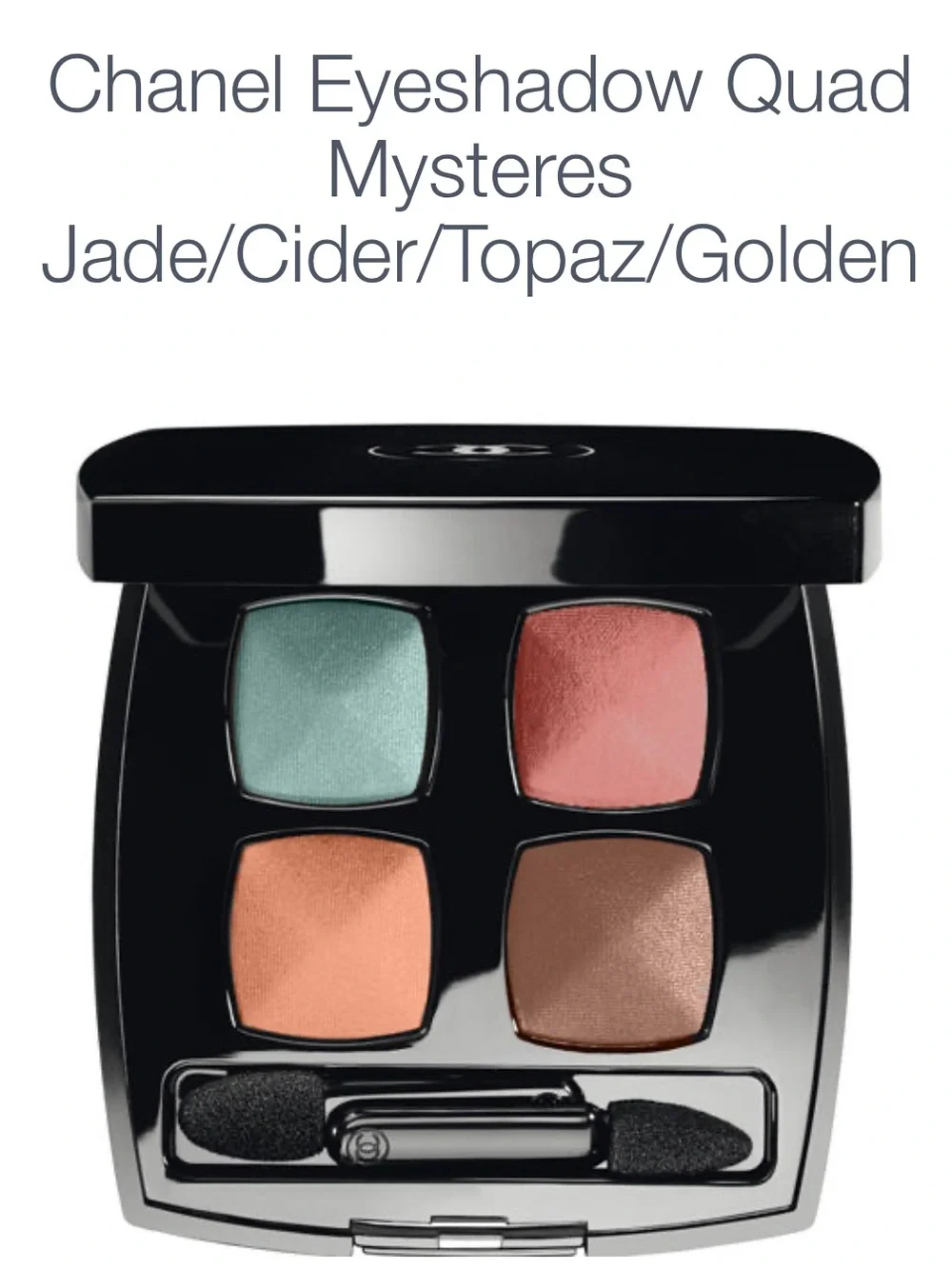 Chanel Eyeshadow Quad Mysteres Jade Cider Topaz Golden